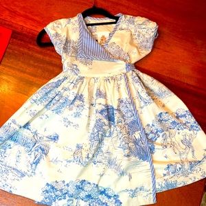 Vintage rare Daisy Kingdom Springtime Toile dress size 4. Cotton. Gorgeous!